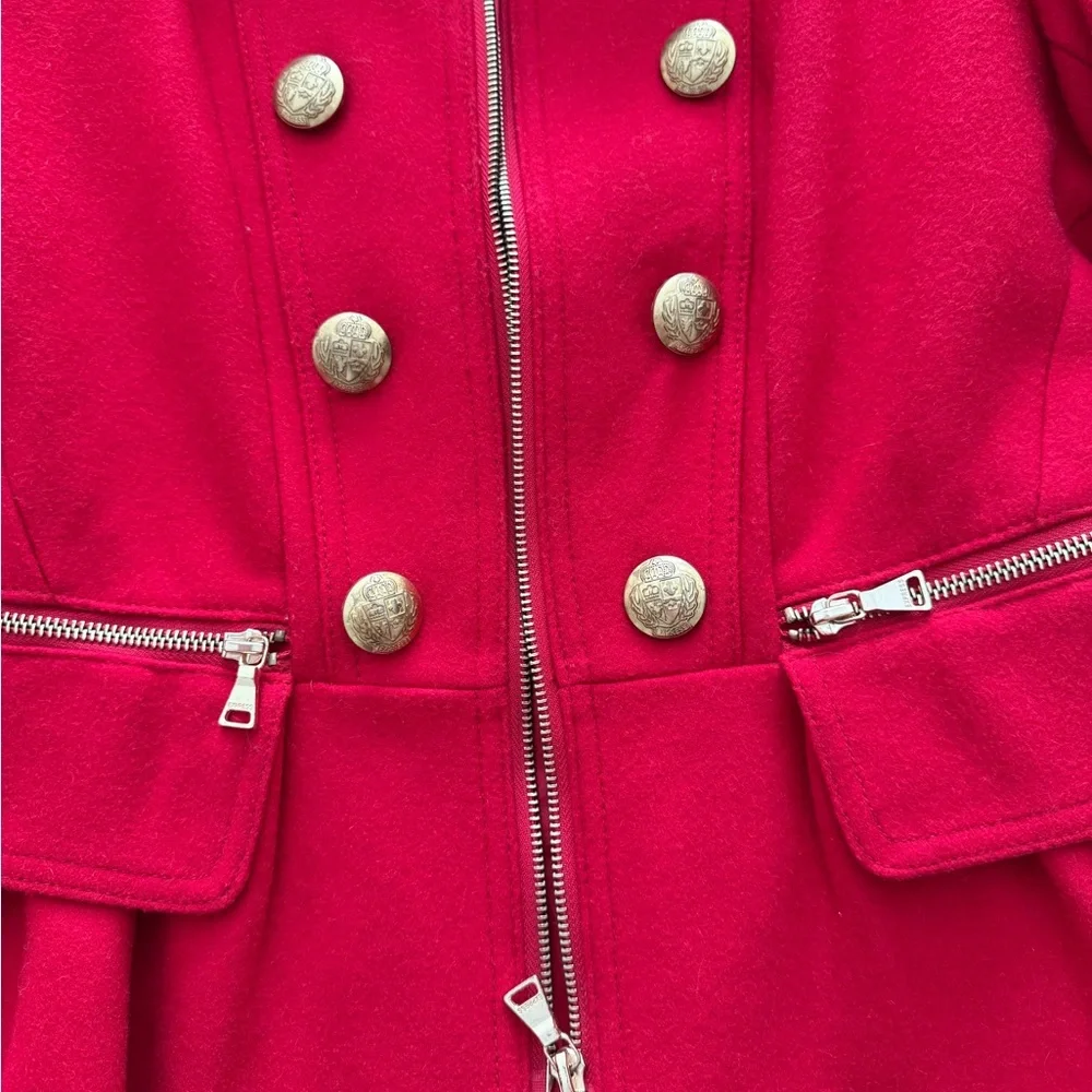 Express Red Jacket with Gold Accents - Picture 4 of 13